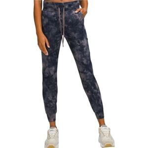 Lululemon Ready to Rulu Jogger Pants Diamond Dye Lunar Rock True Navy Blue 10